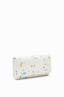 Grote portemonnee met verfspatten - WHITE - U