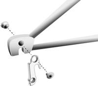 Union derailleurpad gh-124 met schroefset m8x0.75