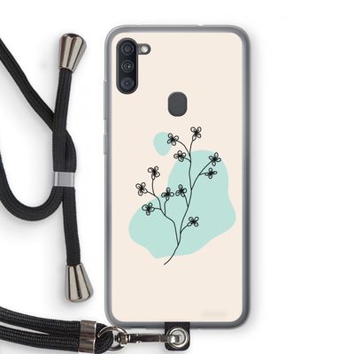 Love your petals: Samsung Galaxy A11 Transparant Hoesje met koord