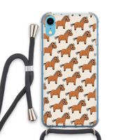 Pony: iPhone XR Transparant Hoesje met koord