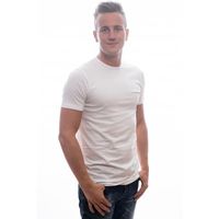 Slater T-Shirt Basic Fit O-Neck white EXTRA LONG Two Pack (art 7700) - thumbnail