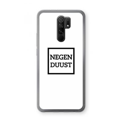 Negenduust vierkant: Xiaomi Redmi 9 Transparant Hoesje