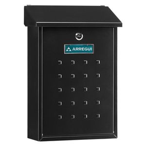 Arregui E-5604 brievenbus Zwart Wandbrievenbus Roestvrijstaal