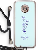 Bloom with grace: Motorola Moto G6 Transparant Hoesje met koord