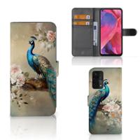 Telefoonhoesje | Met pasjeshouder | voor OPPO A54 5G | A74 5G | A93 5G Vintage Pauwen
