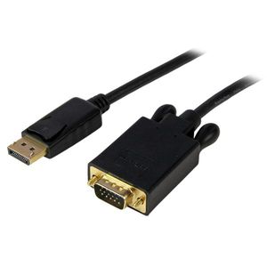 StarTech.com 1,8 m DisplayPort naar VGA adapter converter kabel DP naar VGA 1920x1200 zwart