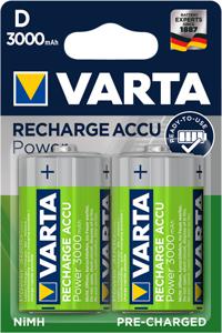 Varta Power Ready2Use Oplaadbare D/HR20 Batterijen - 3000mAh - 1x2