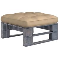 Tuinhocker pallet geïmpregneerd grenenhout grijs Tuinhocker pallet geïmpregneerd grenenhout grijs