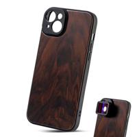 MOJOGEAR 17mm lens case voor iPhone 13 en 14 - Echt Hout