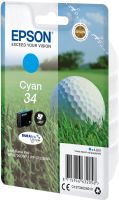 Epson Golf ball Singlepack Cyan 34 DURABrite Ultra Ink - thumbnail