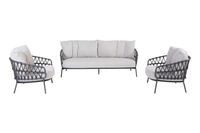 4 Seasons Calpi stoel-bank loungeset - 3-delig