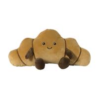 Knuffel croissant - bruin - 13x27 cm Knuffel croissant - bruin - 13x27 cm