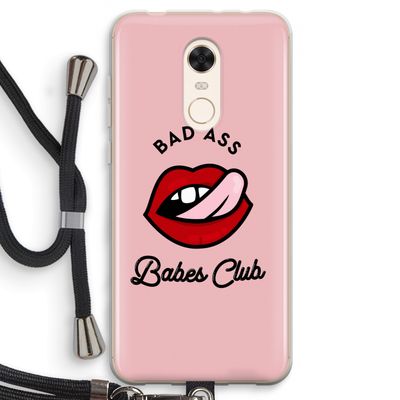 Badass Babes Club: Xiaomi Redmi 5 Transparant Hoesje met koord
