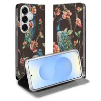 Book Cover Samsung Galaxy S26 Plus Pauw met Bloemen