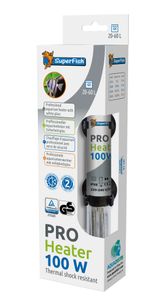 Superfish Pro Heater 100w - Compacte Aquariumverwarmer, 21cm voor 20-60L - Veilig Borosilicaat Glas