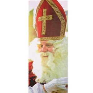 Sinterklaas banner/banier/vlag brandwerend 75 x 180 cm