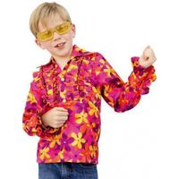 Hippie blouse met rouches voor kinderen 152  - - thumbnail