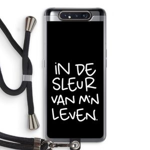 De Sleur: Samsung Galaxy A80 Transparant Hoesje met koord