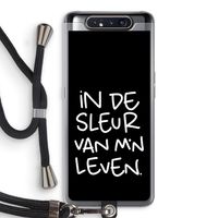 De Sleur: Samsung Galaxy A80 Transparant Hoesje met koord