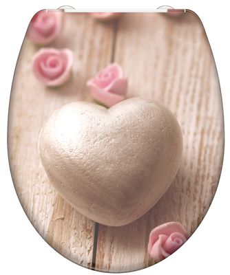 Schutte Duroplast WC-bril ROMANTIC met soft-close en quick-release
 82370