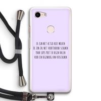 Regenboog: Pixel 3 Transparant Hoesje met koord
