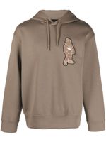 Emporio Armani hoodie à lien de resserrage - Marron