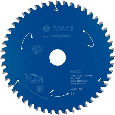 Bosch 2608644536 Kreissägeblatt 140 x 20 mm Zähneanzahl 48 1 St. cirkelzaagblad 14 cm 1 stuk(s)