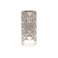 Lamp kristal led dimbaar incl. usb kabel 16x17.5 cm warm wit - Annas collection