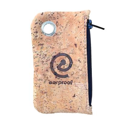 Earproof Cork Pouch Hoesje voor Oordoppen - Kurk
