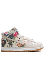 Nike x Supreme baskets montantes SB Dunk 'Rammellzee' - Blanc - thumbnail