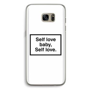 Self love: Samsung Galaxy S7 Edge Transparant Hoesje