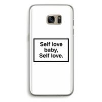 Self love: Samsung Galaxy S7 Edge Transparant Hoesje
