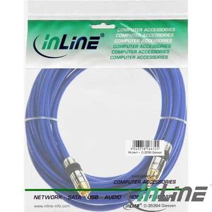 InLine 89450P audio kabel 0,5 m RCA Blauw