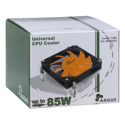 Dynatron Argus T-200 Processor Koeler 8 cm Zwart, Oranje