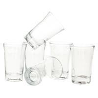 Shotglaasjes/likeur glaasjes - 6x st - glas - 40 ml - borrelglazen - Shotglazen - thumbnail