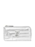 Jimmy Choo portefeuille Lise-Z à plaque logo - Argent