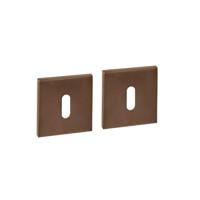 Intersteel Sleutelrozetten verdekt 53x53x6mm PVD Brons
