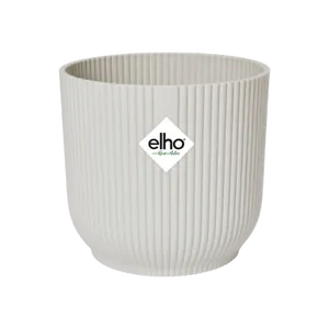 Elho Vibes Fold Rond 30 Zijdewit Wit Bloempot Pot