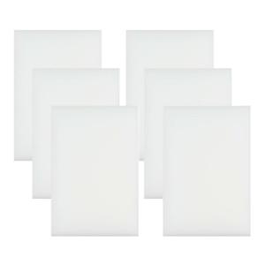 Benson Wonderspons - 6x stuks - wit - 12 cm - melamine - schoonmaken met water