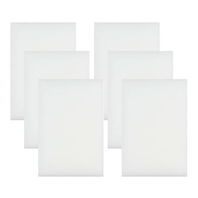 Benson Wonderspons - 6x stuks - wit - 12 cm - melamine - schoonmaken met water