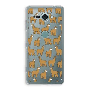 Alpacas: Sony Xperia XZ2 Compact Transparant Hoesje
