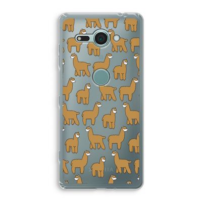 Alpacas: Sony Xperia XZ2 Compact Transparant Hoesje