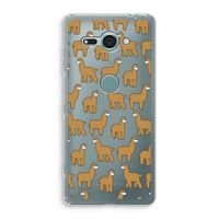 Alpacas: Sony Xperia XZ2 Compact Transparant Hoesje