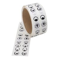 Creativ Company Sticker ogen, zwart, wit, 2000 stuk/ 1 doos