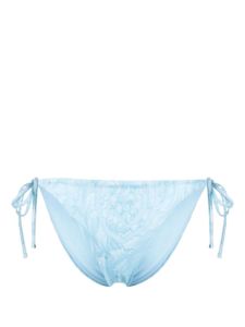 Versace bas de bikini à imprimé Barocco - Bleu