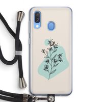Violets are blue: Samsung Galaxy A40 Transparant Hoesje met koord