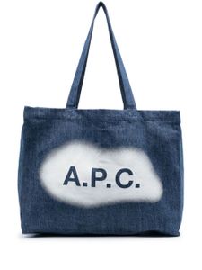 A.P.C. sac cabas Diane en jean - Bleu