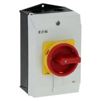 Eaton P1-40/I2H/SVB AAN/UIT-schakelaar Met NOT-AUS schakelaar, Vergrendelbaar 40 A 690 V 1 x 90 ° Grijs, Zwart, Rood, Geel 1 stuk(s)