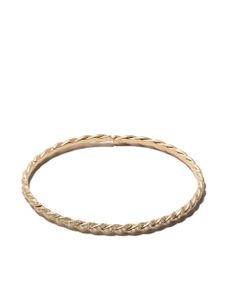 David Yurman 18kt yellow gold Pavéflex single row diamond bangle - Or