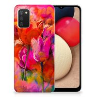 Hoesje maken Samsung Galaxy A02s Tulips - thumbnail